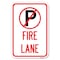 Signmission Fire Lane No Parking Symbol Heavy-Gauge Aluminum Sign, 12" x 18", A-1218-24018 A-1218-24018 - alternate 1